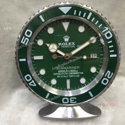 AAA Quality Rolex Submariner Green Bezel Table Clock - 24cm